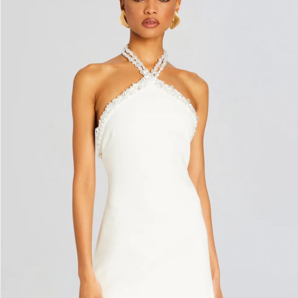 Retrofete Kristi Pearl Embellished Dress (S)